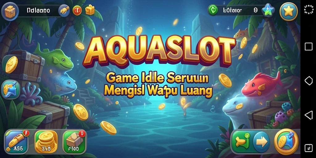Tampilan gameplay AQUASLOT yang seru dan menenangkan