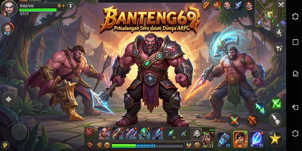 Tampilan gameplay menegangkan dalam BANTENG69 dengan pertarungan dinamis dan grafis menawan.