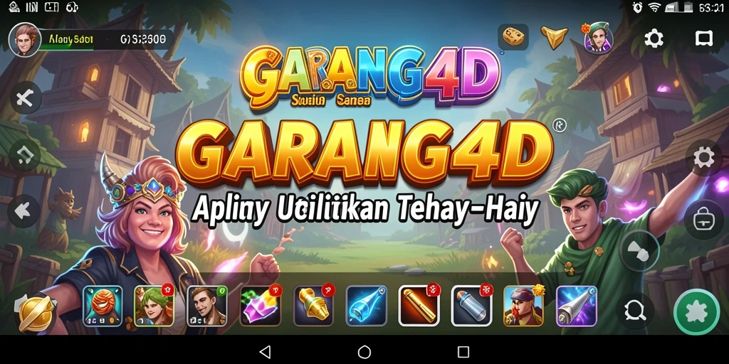 Tangkapan layar aplikasi GARANG4D yang menunjukkan berbagai fitur utility.