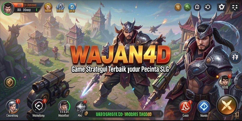 Screenshot menarik dari gameplay WAJAN4D yang menunjukkan strategi SLG.